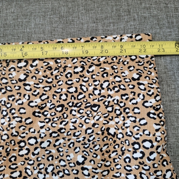 NWT J. Crew Leopard Animal Print Cotton Mini Skirt Size 20 - Picture 3 of 7